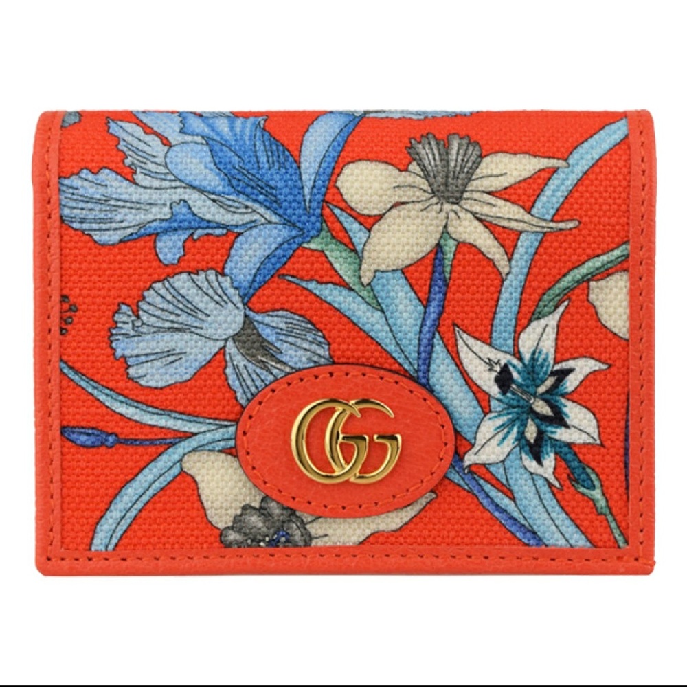 Gucci Flora GG Marmont Bifold Wallet
